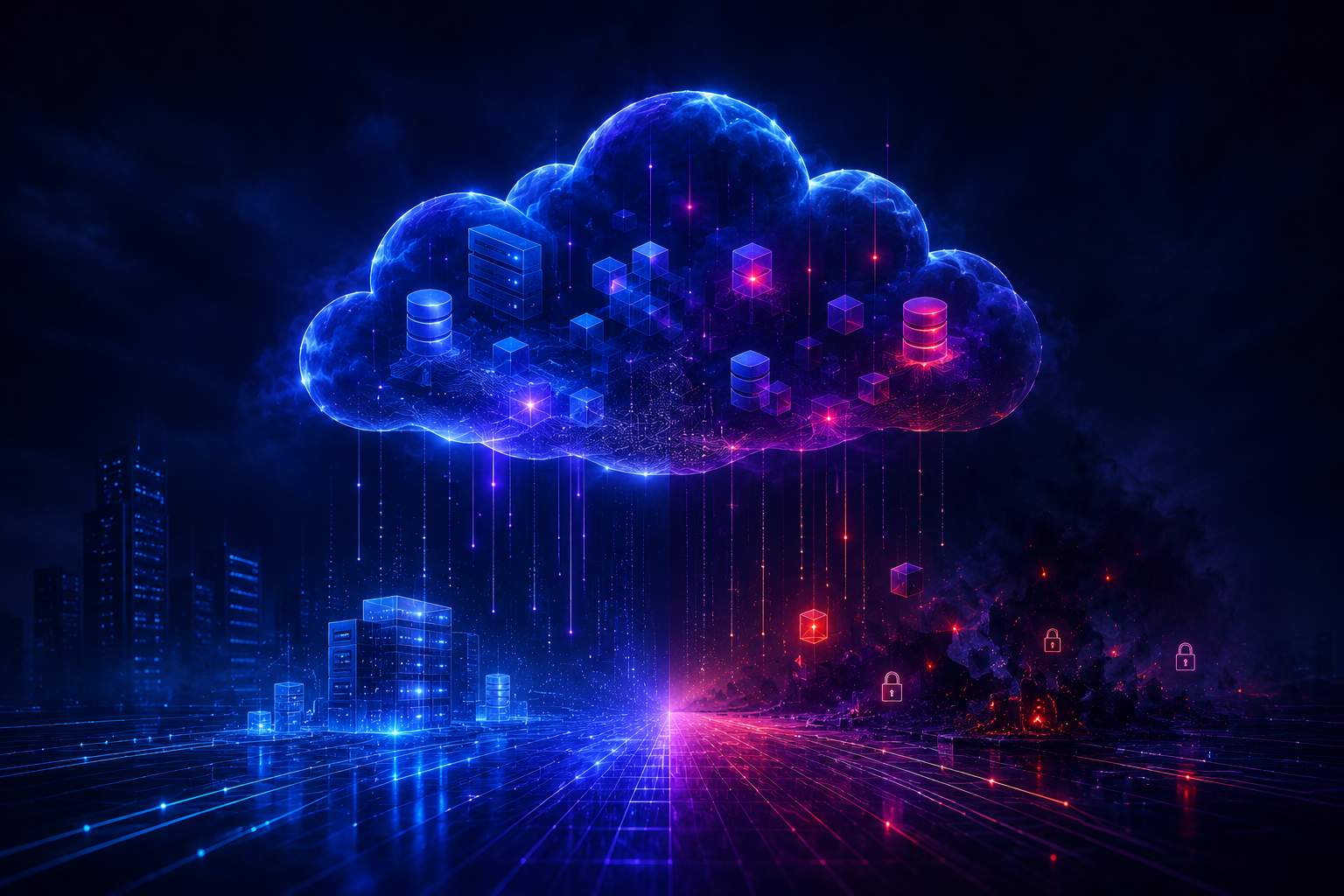 cloud exposure management visual showing expanding cloud security risk